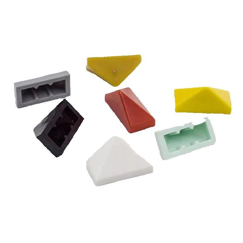 Yiran Toy Unisex Kids 10Pcs 15571 Slope 45 2 X 1 Triple Featuring Bottom Stud Holder Block Moc Accessories Works With Brick Do-It-Yourself Children