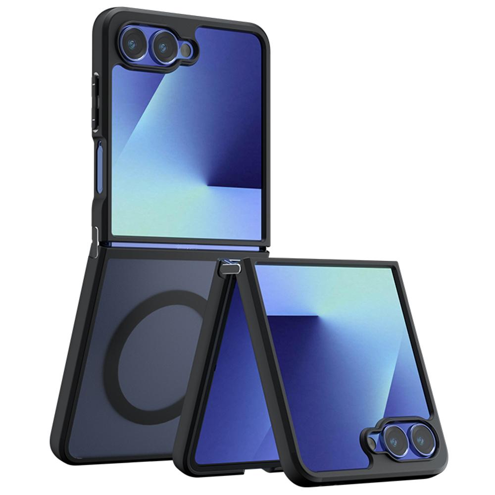 For Samsung Galaxy Z Flip7 5G Case Compatible with MagSafe TPU+PC Matte Skin Touch Phone Cover