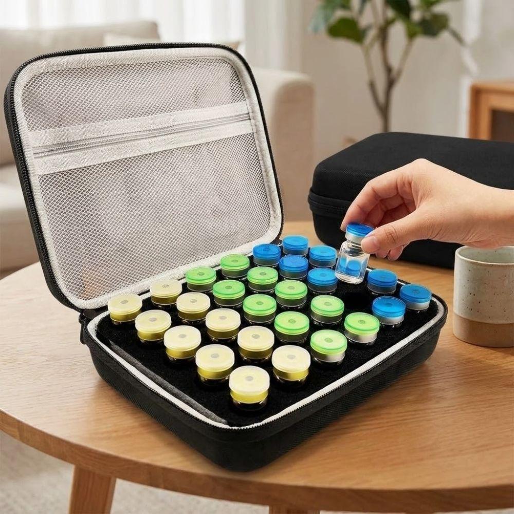 Handheld Insulin Vial Storage Case 30 Slots Medicine Organizer Box  For Home Travel
