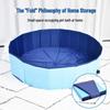 Foldable PVC Pet Tub: Portable Soaking & Swimming Pool for Dogs