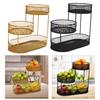 Three Tiered Wire Basket Stand Multipurpose Countertop Vegetable Bowl Fruit Bowl Holder for Vegetable Veggie Fruit Potato Table