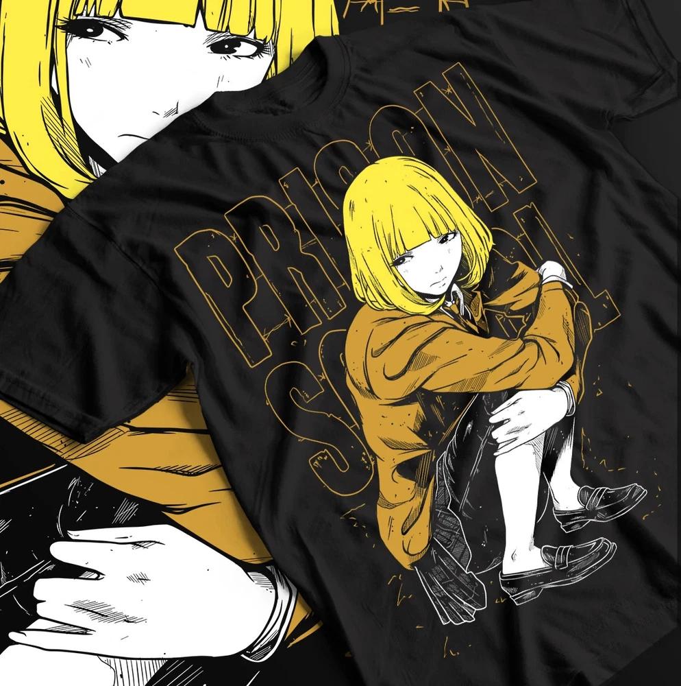 Anime Prison School Hana Midorikawa Black TShirt Unisex Cotton Tee Size S4XL S