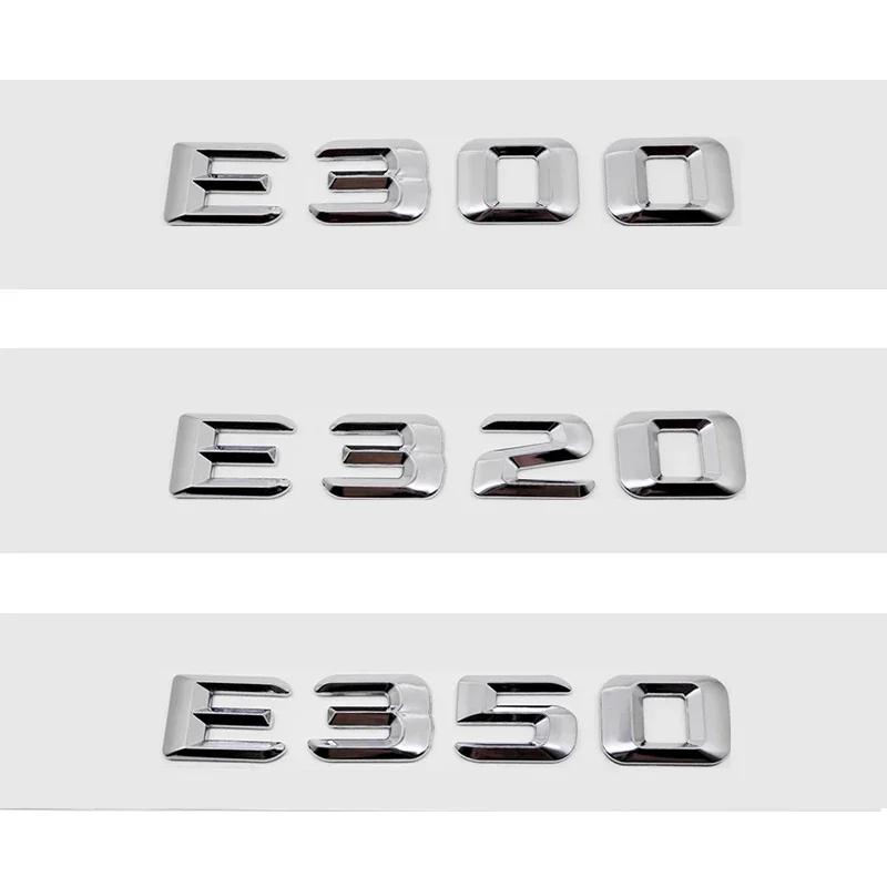 Car Rear Trunk Number Letter Sticker Tail Box Emblem Badge for Mercedes Benz E Class E300 E320 E350 E400 E420 E430 E500 E550