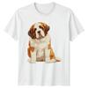 Saint Bernard Dog TShirt Pet Lover Gift For Him And Her