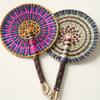 1Pcs Nordic handmade seagrass woven fan decoration, for outdoor and home decoration, holiday gift