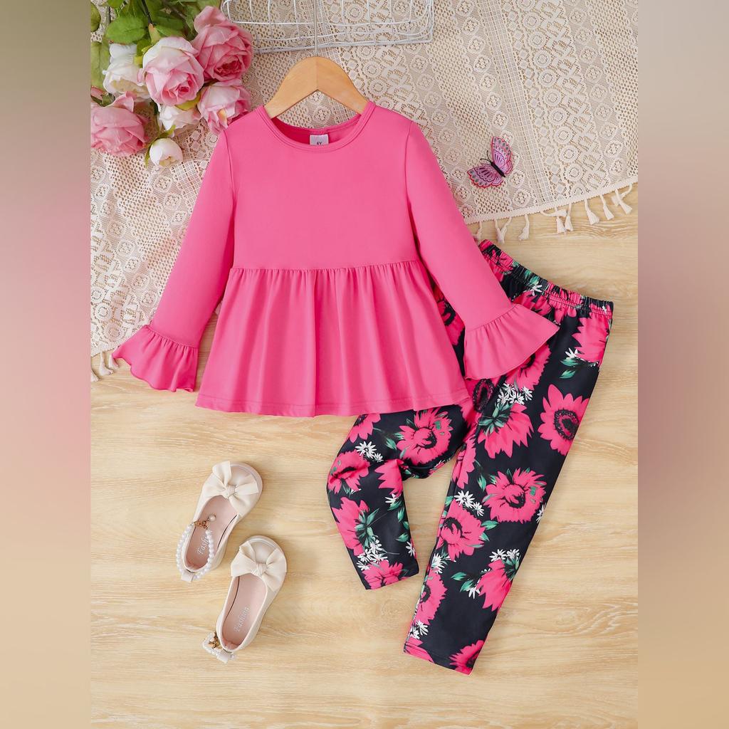 Kids' Long-Sleeve Top Set - Casual, Stylish & Versatile Children's Outfit