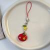 Fashionable Lovely Apples Charm Phone Strap Symbolizing Good Luck and Happiness Accessory for Fashion Enthusiasts