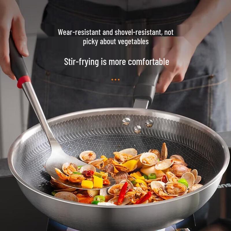 Supor 30cm Honeycomb Non-stick Stainless Steel Wok