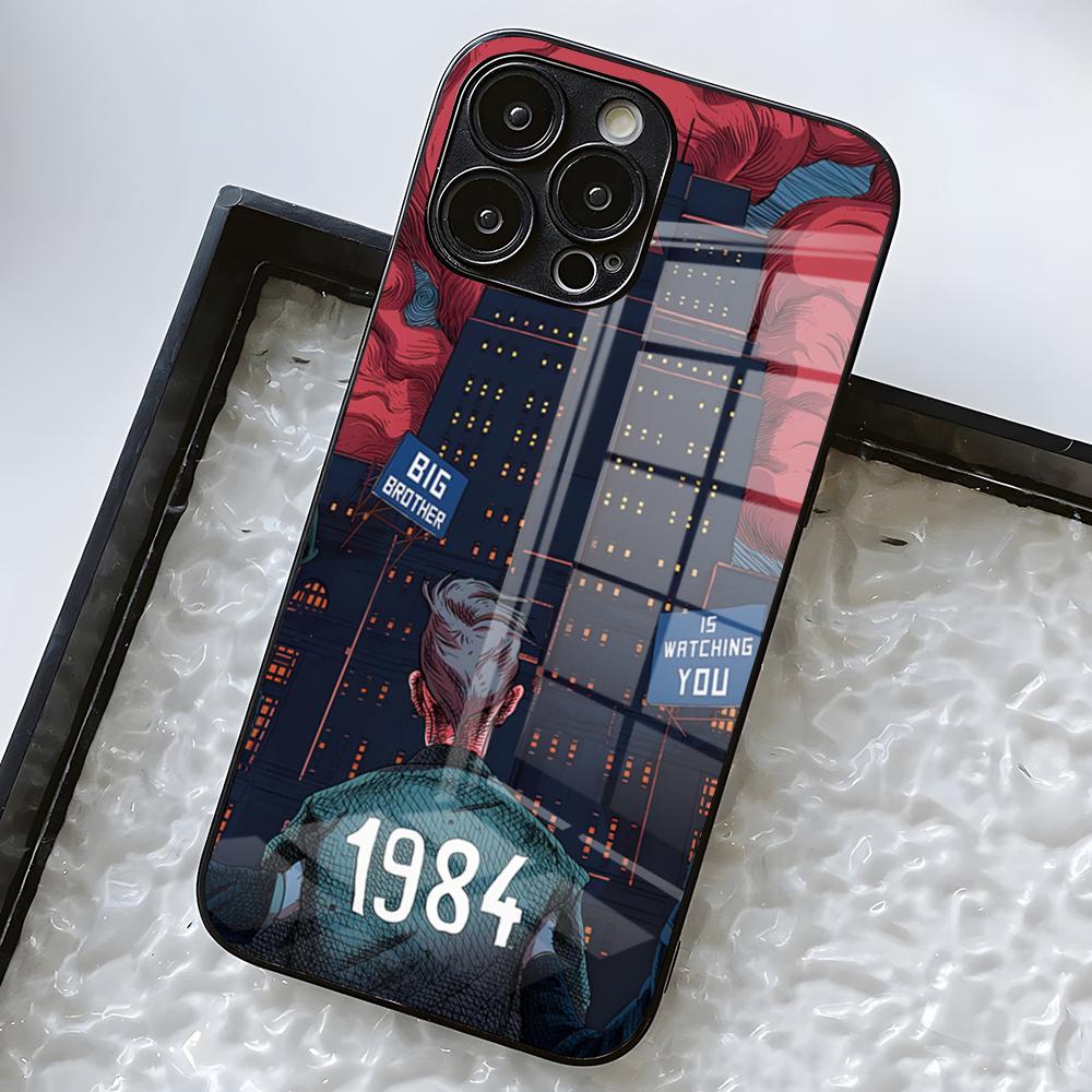 1984 George Orwell Phone Case For IPhone 17 Pro Max 16 15 14 Pro Max 13 11 X Xs Xr 8 7Plus Glass Cover