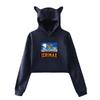 Cat Ear Hoodies Sweatshirt Icrimax for Women Sexy Pink Color Fashion Autumn Streetwear Cool Clothes