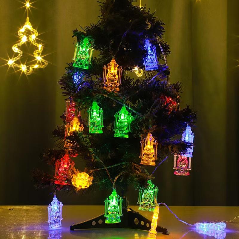 1.5M/3M Moon Star Castle Oil String   Light  Battery Power EID Mubarak Holiday Decoration