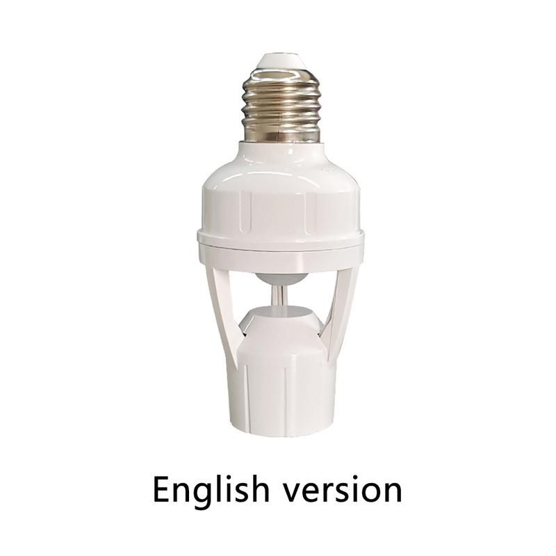 AC100-240V 360 Degeres PIR Human Induction Motion Sensor LED Night Lamp Socket Base E27 Delay Time Adjustable Switch Lamp holder