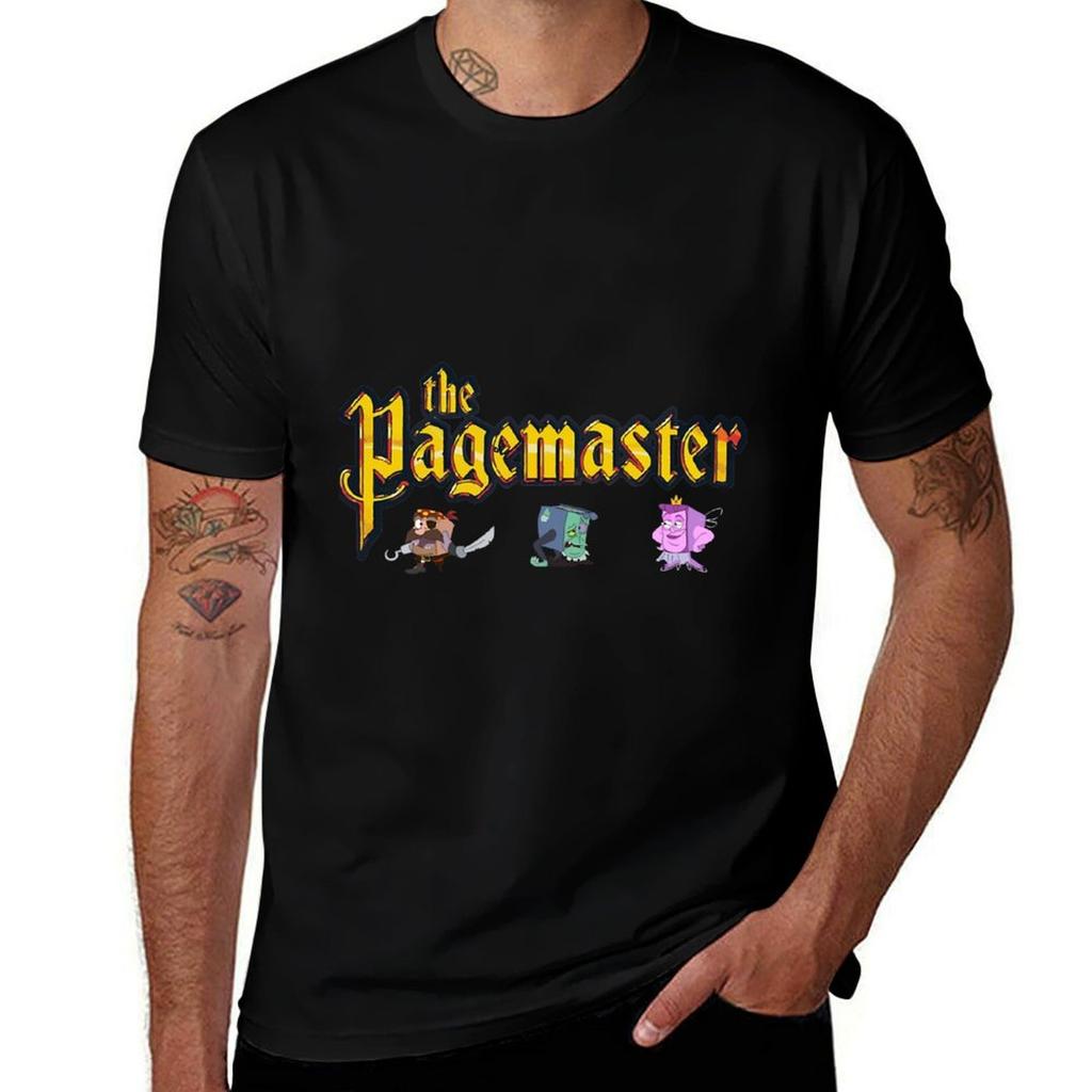 The Pagemaster Vintage Movie Cartoon Illustration Classic TShirt TShirt Man Tshirt TShirt