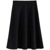 2025 New College Style Black A-Line Wool Skirt - Autumn/Winter Pear-Shaped Exclusive