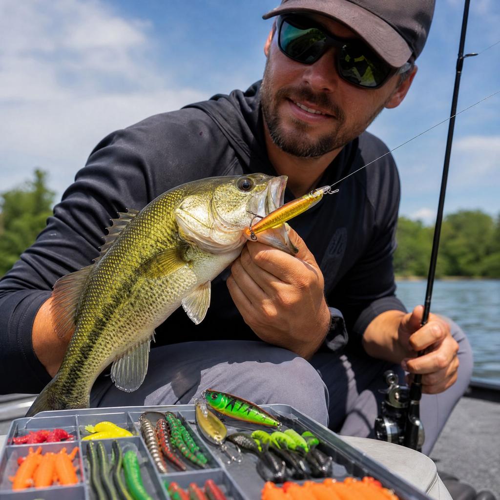 Complete Fishing Kit for Largemouth Smallmouth and Trout - Tackle Set with