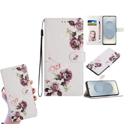 Custodia Portafoglio in Ecopelle PU con Motivo Floreale per iPhone,Samsung,Xiaomi Redmi,Motorola,Blackview,Oppo,Huawei,Honor,Google,ZTE,Ulefone,TCL