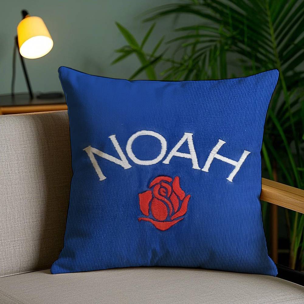 

Traditional Design Style-NOAH Pillow Case Anti-dustmite Pillowcase Invisible zipper silky short plush Sofa cushion cover 12x12Inch