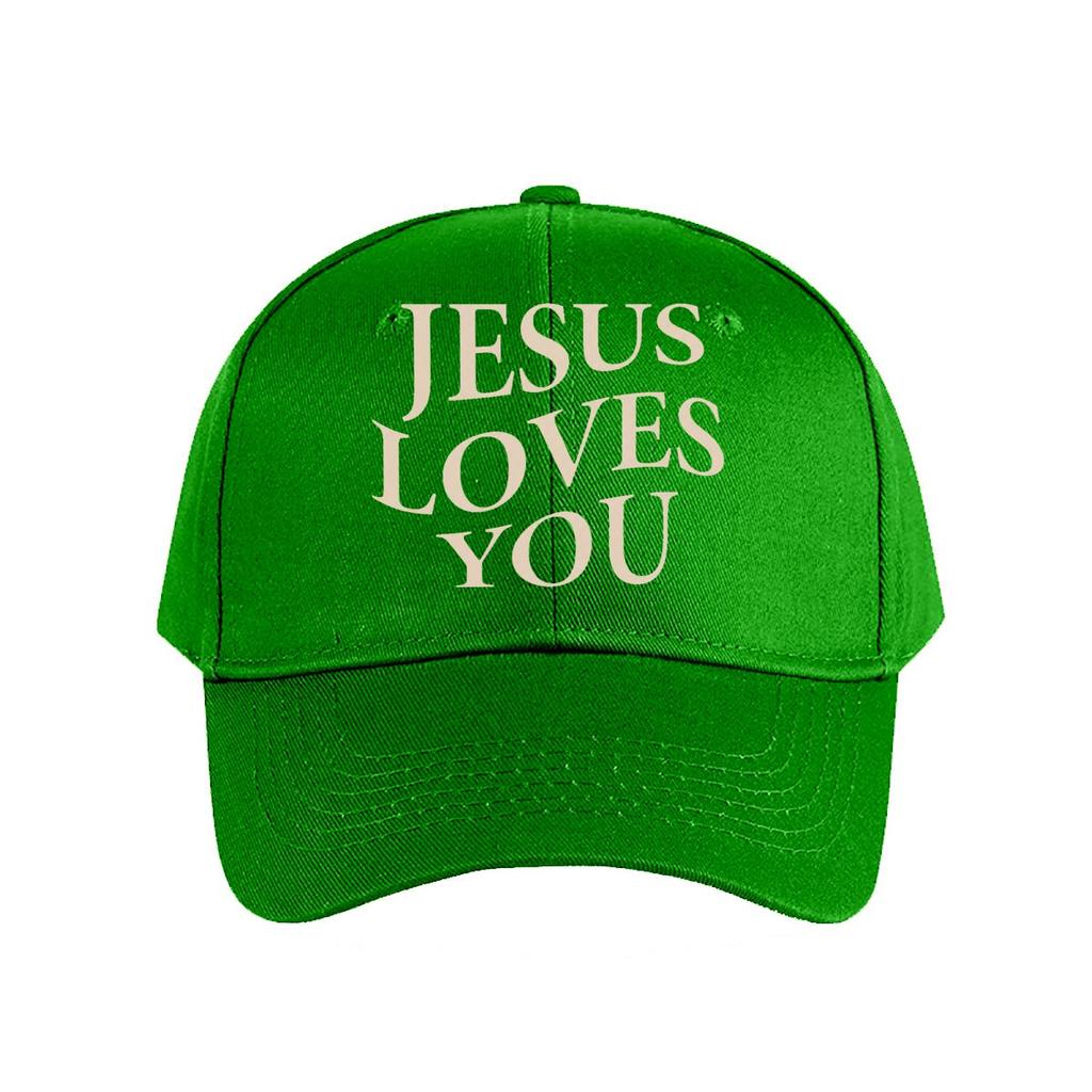 Jesus Loves You Christian Canvas Wall Art Baseball Cap Fashion Unisex Sunhat Womens Outdoor Sports