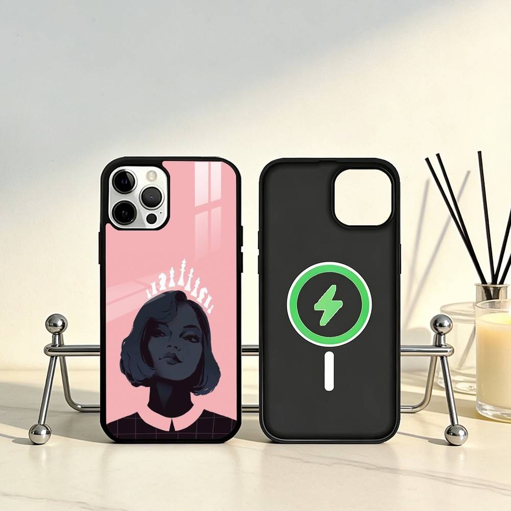 Novel The Q-Queens G-Gambit Phone Case For iPhone17,16,15,14,13,12,11 Plus,Pro Max Magnetic For Magsafe Wireless Charging