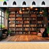 Baroque Ornate Library Bookshelf Photography Backdrops Props Reading Furniture Bookcase Meeting Live Indoor Background JX-15