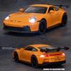 1:32 Full Scale Porsche 911 GT3 High Simulation Die-cast Metal Alloy Model Car Sound and Light Pull Back Collection Children's Toy Boy Gift