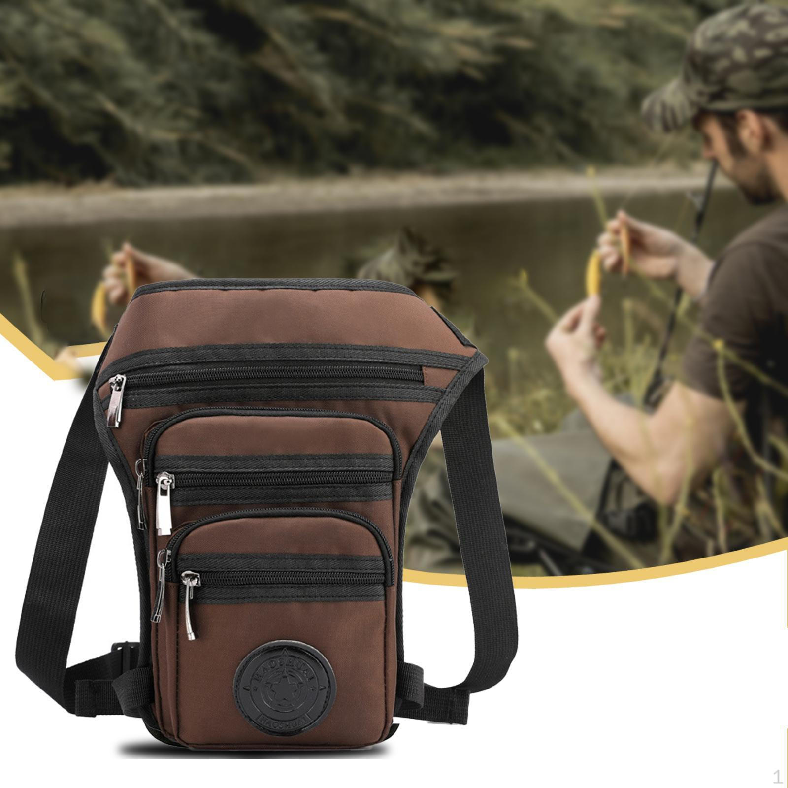 

Мужская поясная сумка многофункциональная с набедренным ремнем, набедренная сумка-бананка для активного отдыха, путешествий коричневый