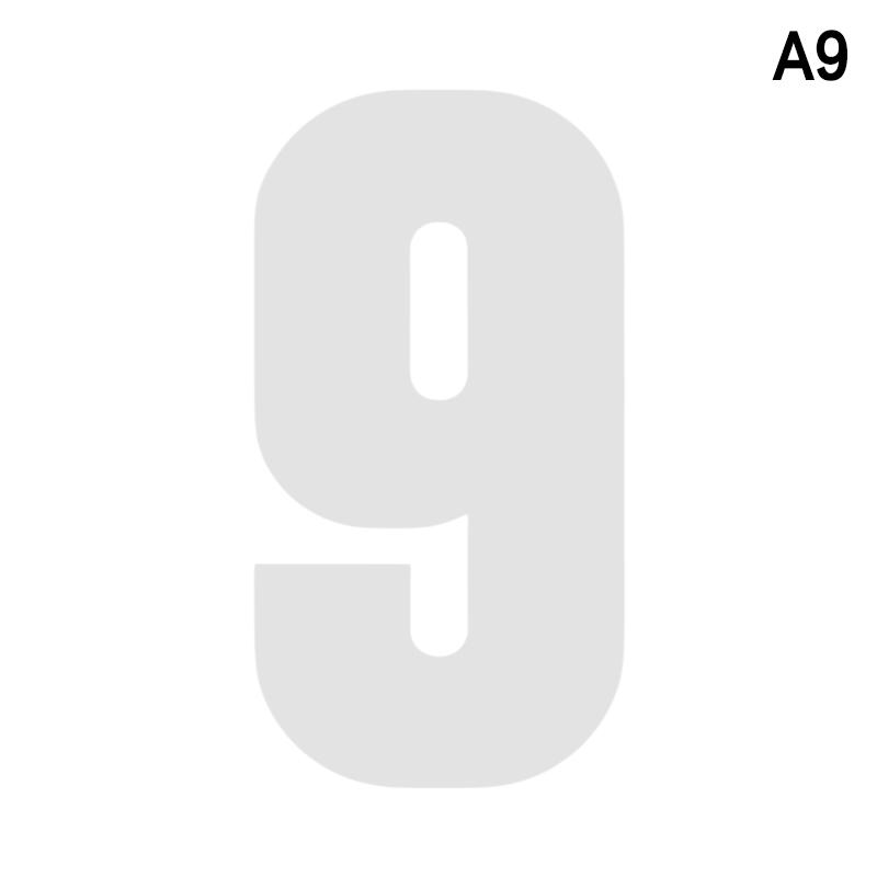 Reflective Trash Can Labels Wheelie Bin Number Sticker Self-Adhesive Weatherproof Outdoor Mailbox House Numbers Decal