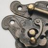 Retro Metallkastenriegel Dekoratives Schloss Traditioneller Schubladenverschluss Geeignet für Antike Holztruhen & Schränke