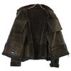 VERSUS VERSACE Mouton Rider's Jacket Jacket 36 BrownUsed