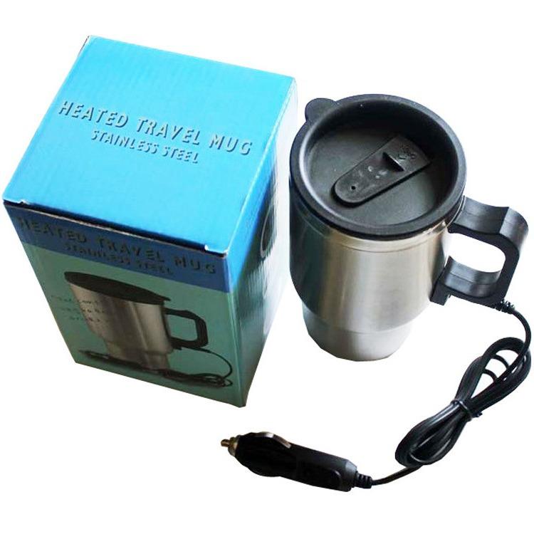 Car Heater Thermos Cup Double-layer Stainless Steel Large-capacity Heating Cup Auto Supplies Yiwu Electric Heating Cup 60 °