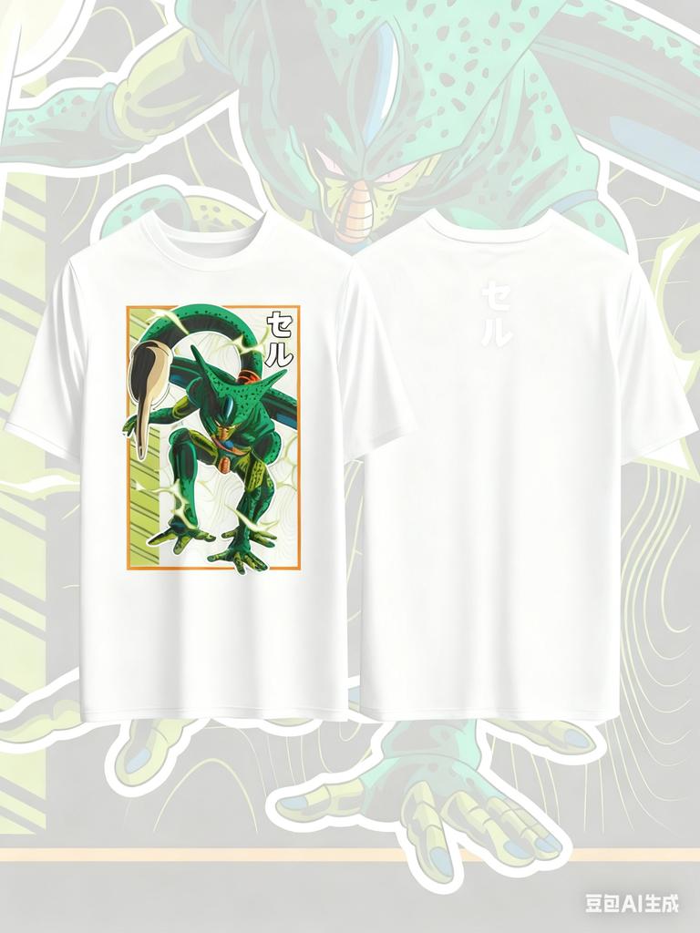 T-shirt en pur coton imprimé Dragon Ball Anime pour hommes et femmes Mode Harajuku Surdimensionné Vêtement Périphérique Anime T-shirt