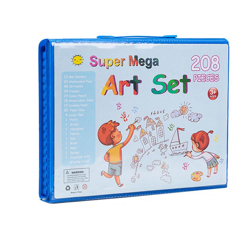 208 Watercolor Pen Set with 150 Brushes - Children's Day Painting Set, Colored Pen Gift for Kids