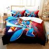 Mega Man X DiVE Bedding Set Single Twin Full Queen King Size Bed Set Adult Boys Bedroom Duvet Cover Sets 3D Anime Bed Set