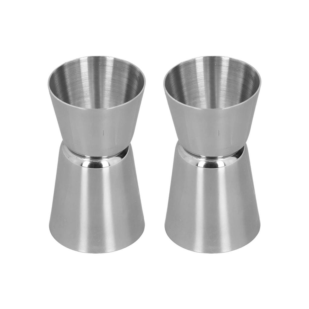 Cocktail Shaker Double Headed Cup Straight Edge Design Classic Style Stainless Steel Drink Shaker