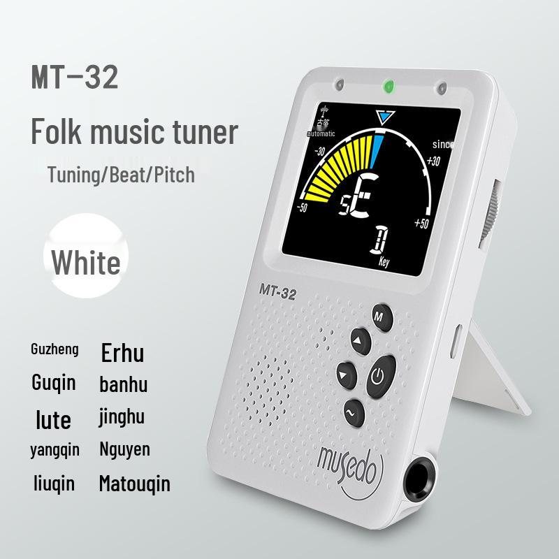 Little Angel MT32: Automatic Tuner, Pitcher, Metronome for Zhongruan, Pipa, Guzheng. белый