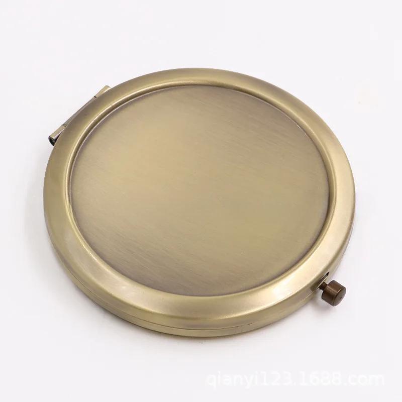 1pcs Portable Makeup Mirrors Metal 70mm Blank Round Compact Mirror For DIY Girl's Women Cosmetic Pocket Mirror Beauty Tools