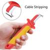 Insulated Electrician Knife Cable Dismantling Knife Electrician Stripping Knife for Safe Cable Stripping & Maintenance