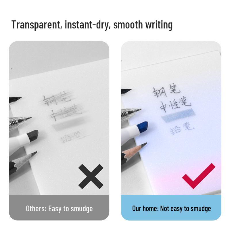 Deli BT405/BT406 Gradient Writable Sticky Notes, 50 Sheets, Film-Type, for Students and Offices, Pepsi Theme