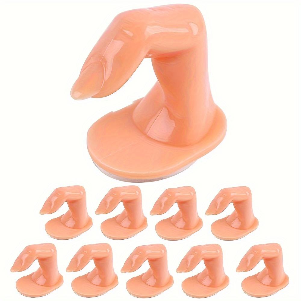 Fake Fingers Nail Art 1pcs Plastic Fake Fingers with Nails for Nail Art Practice and Display Decoration Tools
