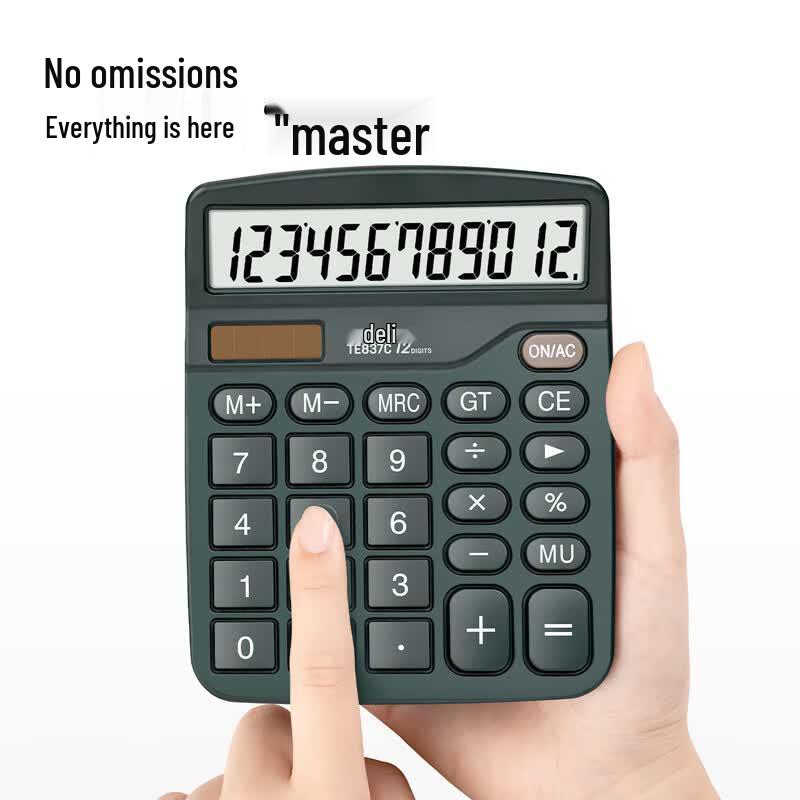 Deli Solar Portable Office Calculator