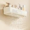 Space Saving Waterproof Wall Shelf for Bathroom Kitchen Easy Installation Multiple Layer Cosmetic Organizers