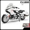 1/9 HONDA Gold Wing GL1800 Alloy Sports Motorcycle Model Diecast Metal Leisure Touring Motorcycle Model Sound Light Kid Toy Gift