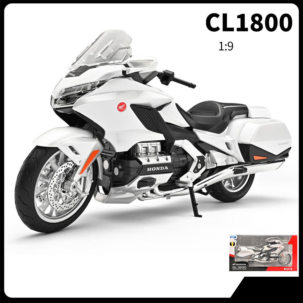 1/9 HONDA Gold Wing GL1800 Alloy Sports Motorcycle Model Diecast Metal Leisure Touring Motorcycle Model Sound Light Kid Toy Gift