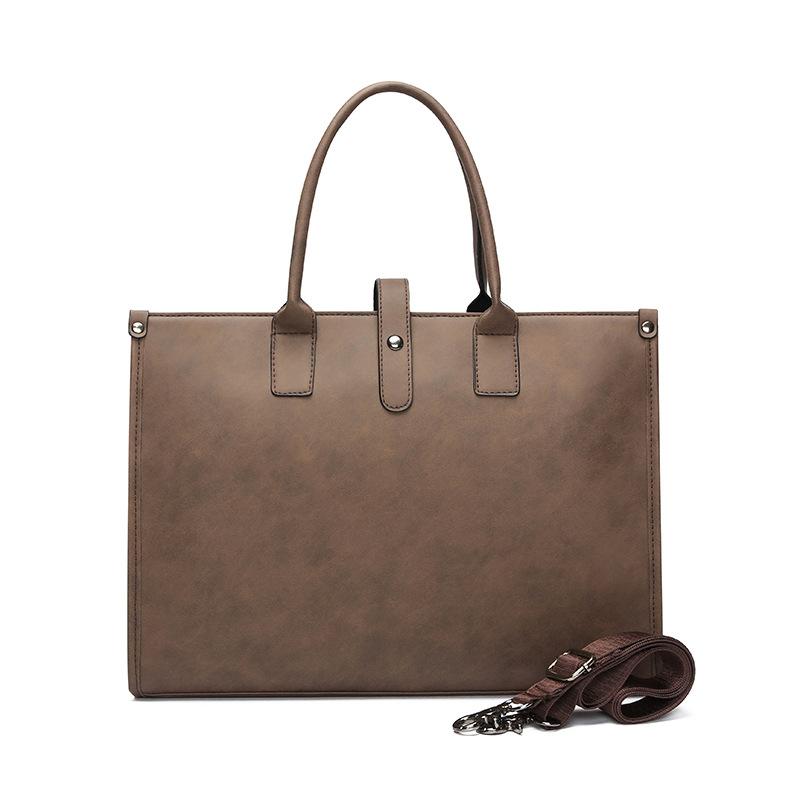 New business computer file bag men's bag casual retro shoulder messenger handbag