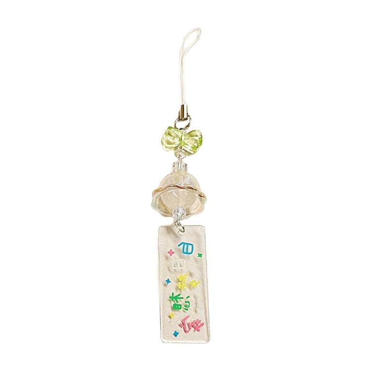 Fashion Butterfly Mobile Phone Charm Fashion Accessory Wind Chime Keyring Bag Pendant Keychain for Phones and Backpacks