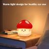 Mushroom Silicone Lamp, Cute Mushroom Night Light with Timer, Rechargeable Dimmable Silicone Nightlight with Timer, Touch Table Lamp for Nursery,