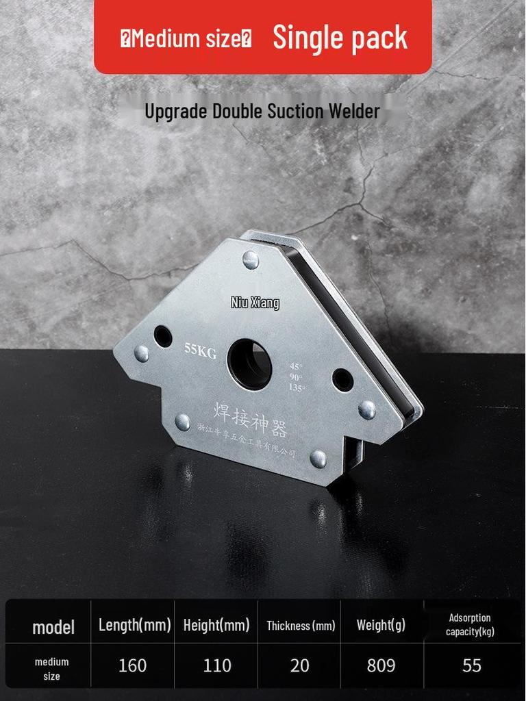 Multi-Angle Magnetic Welding Fixator: 90° Right Angle Triangle Positioning Tool