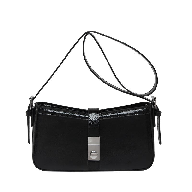 Trendy new Korean temperament advanced sense simple underarm small square bag versatile fashion women's commuter style messenger bag