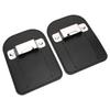 2pcs Black PU Leather Tape Measure Holder Drill Holder Belt Clip with Buckle for Woodworking Construction Electrician