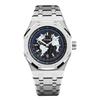 PINTIME Earth Style Men's Watches Stainless Steel Blue Planet Quartz Wristwatch for Man Luminous Waterproof Date